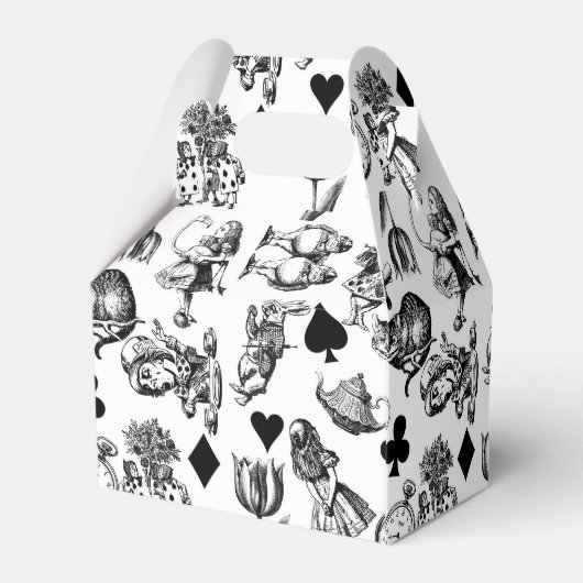 Alice White Rabbit Wonderland Geschenkschachtel (Rückseite)