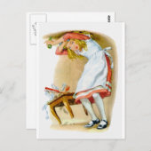 Alice wird zu groß! Oh nein! Postkarte (Vorne/Hinten)