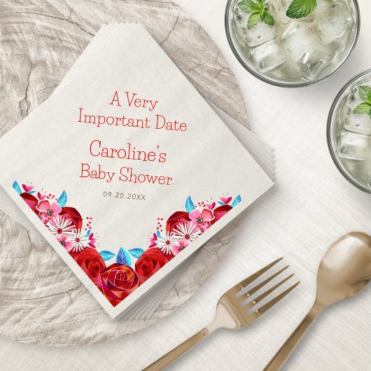 Alice Wonderland Birthday Dusche Serviette