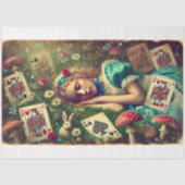 Alice Wonderland Dreams Vintag Fantasy Decoupage Seidenpapier (Vorderseite)