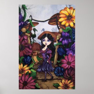 "ALICE" Wonderland Fantasy Art Print Poster