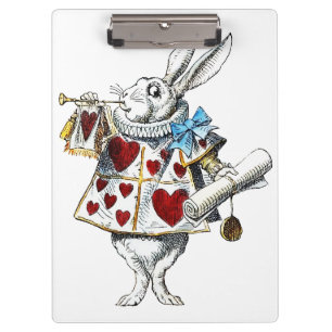 Alice Wonderland Hearts Tasche Klemmbrett