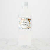 Alice Wonderland mad hatte Party Wasserflasche Wasserflaschenetikett (Vorderseite)