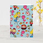Alice Wonderland Mad Hatter Cat Doodle Art von Lea Karte (Gelbe Blume)