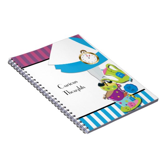 Alice Wonderland Tee Party Notebook Journal Notizblock (Rechte Seite)