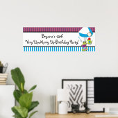 Alice Wonderland Whimsical Mad Tee Party Banner Poster (Heimbüro)