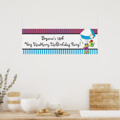 Alice Wonderland Whimsical Mad Tee Party Banner Poster (Küche)