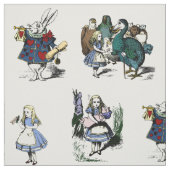 Alice Wonderland White Rabbit Märchen MEDIUM Stoff (Muster)