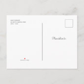 Alice Wunderland Tee Party Geburtstag einladen Einladungspostkarte (Rückseite)