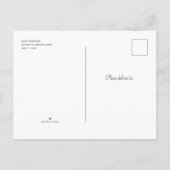 Alice Wunderland Tee Party Geburtstag einladen Einladungspostkarte (Rückseite)