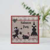 Alice, wütender Hutmacher u. Einladung (Stehend Vorderseite)