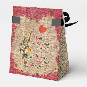 Alice, wütendes Hutmacher &Rabbit Vintages Geschenkschachtel
