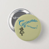 Alice-Zitat mit Bild Button (Vorne & Hinten)