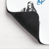 Alice-Zitat mit Bild Mousepad (Ecke)