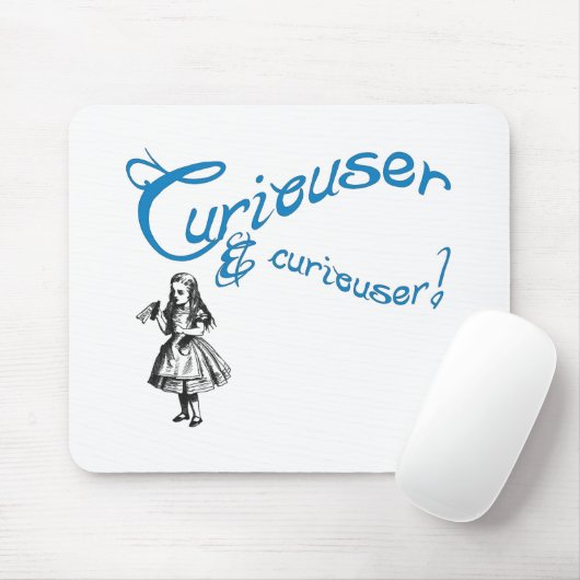 Alice-Zitat mit Bild Mousepad (Mit Mouse)