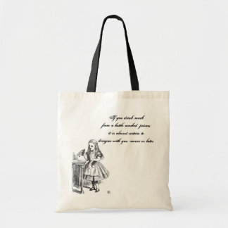 Alice-Zitat-Tasche Tragetasche