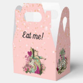 Alicen im Wunderland auf Rosa und Gold Geschenkschachtel (Geöffnet)