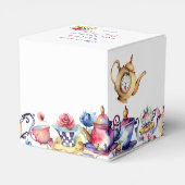 Alicen im Wunderland Babydusche Gastgeschenk Geschenkschachtel (Rückseite)