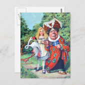 Alices Abenteuer im Märchenland Postkarte (Vorne/Hinten)