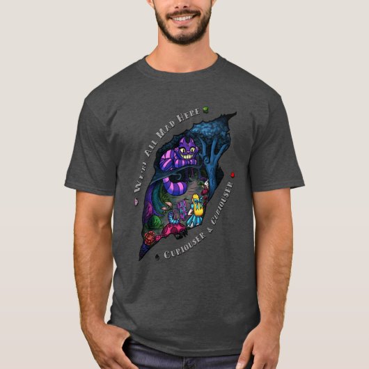 Alice's Abenteuer im Wonderland-T - Shirt (Vorderseite)