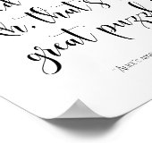 Alice's Abenteuer in Wonderland Zitat Poster (Ecke)