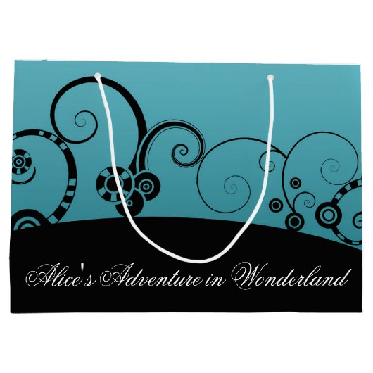Alice's Adventure in Wonderland Große Geschenktüte (Rückseite)