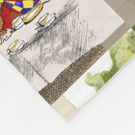 Alice's Adventures in Wonderland Fleecedecke (Ecke)