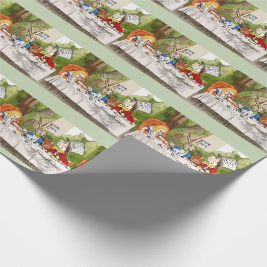 Alice's Adventures in Wonderland Geschenkpapier (Ecke)