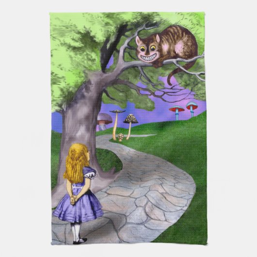 Alice's Adventures in Wonderland Geschirrtuch (Vertikal)