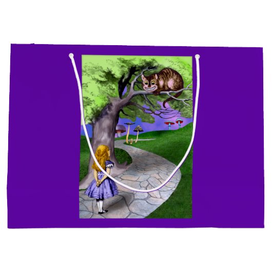Alice's Adventures in Wonderland Große Geschenktüte (Rückseite)