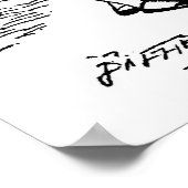 Alice's Adventures in Wonderland Illustration Poster (Ecke)