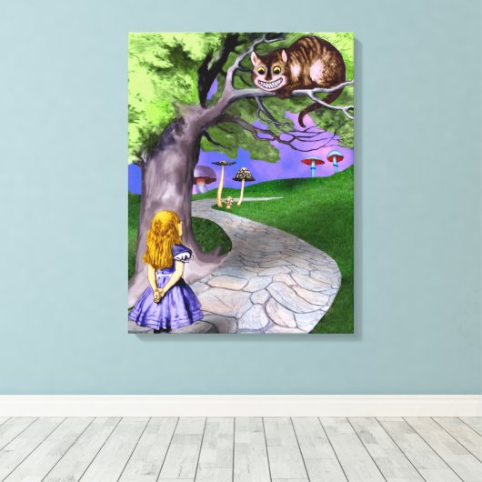 Alice's Adventures in Wonderland Leinwanddruck (Insitu (Holzboden))
