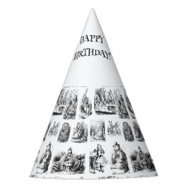 Alice's Adventures in Wonderland Muster Partyhütchen