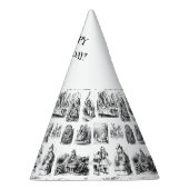 Alice's Adventures in Wonderland Muster Partyhütchen (Rechts)