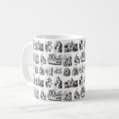 Alice's Adventures in Wonderland Pattern Kaffeetasse (Vorderseite Links)