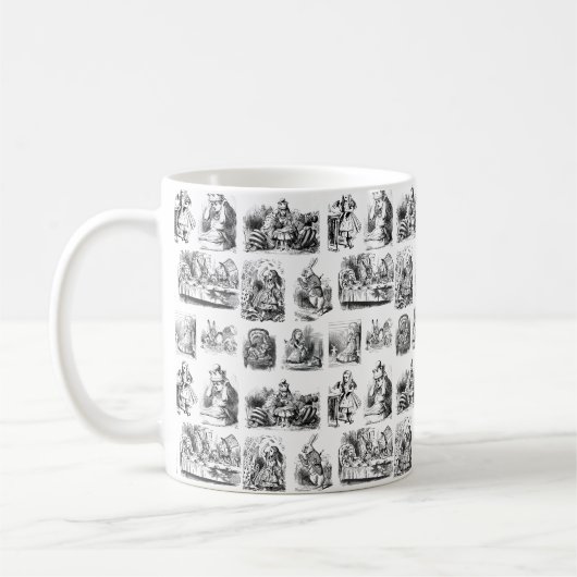 Alice's Adventures in Wonderland Pattern Kaffeetasse (Links)
