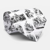 Alice's Adventures in Wonderland Pattern Krawatte (Gerollt)