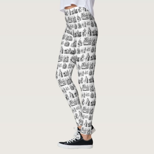 Alice's Adventures in Wonderland Pattern Leggings (Links)