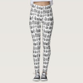 Alice's Adventures in Wonderland Pattern Leggings (Vorderseite)