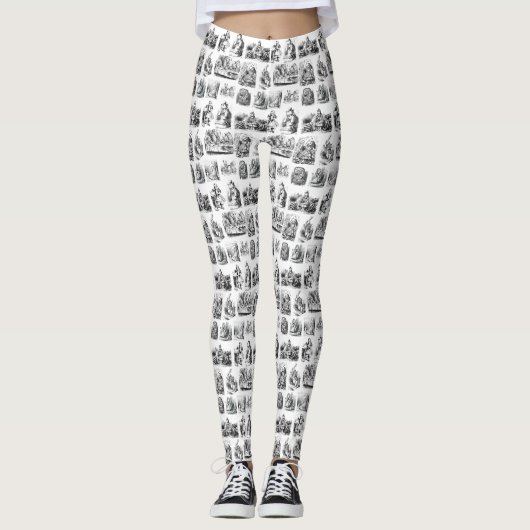 Alice's Adventures in Wonderland Pattern Leggings (Vorderseite)
