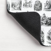 Alice's Adventures in Wonderland Pattern Mousepad (Ecke)