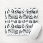 Alice's Adventures in Wonderland Pattern Mousepad (Mit Mouse)