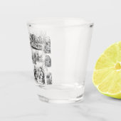 Alice's Adventures in Wonderland Pattern Schnapsglas (Rechts)