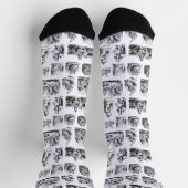 Alice's Adventures in Wonderland Pattern Socken (Oben)