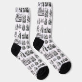 Alice's Adventures in Wonderland Pattern Socken (Rechts)