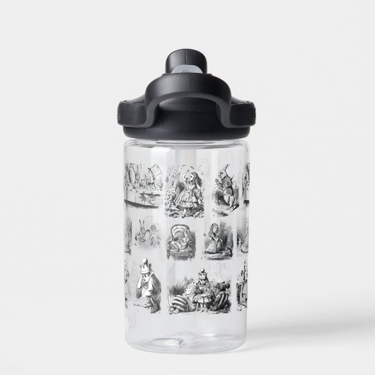 Alice's Adventures in Wonderland Pattern Trinkflasche (Rückseite)