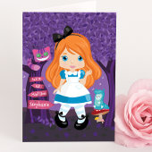 Alice's Adventures in Wonderland Personalisiert Ca Karte