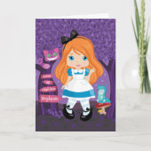 Alice's Adventures in Wonderland Personalisiert Ca Karte (Vorderseite)