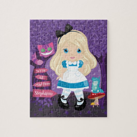 Alice's Adventures in Wonderland Personalisierte J Puzzle (Vertikal)