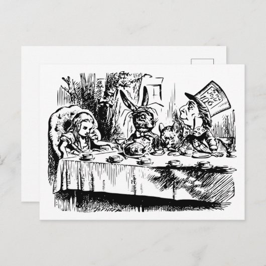Alice's Adventures in Wonderland Postkarte (Vorne/Hinten)